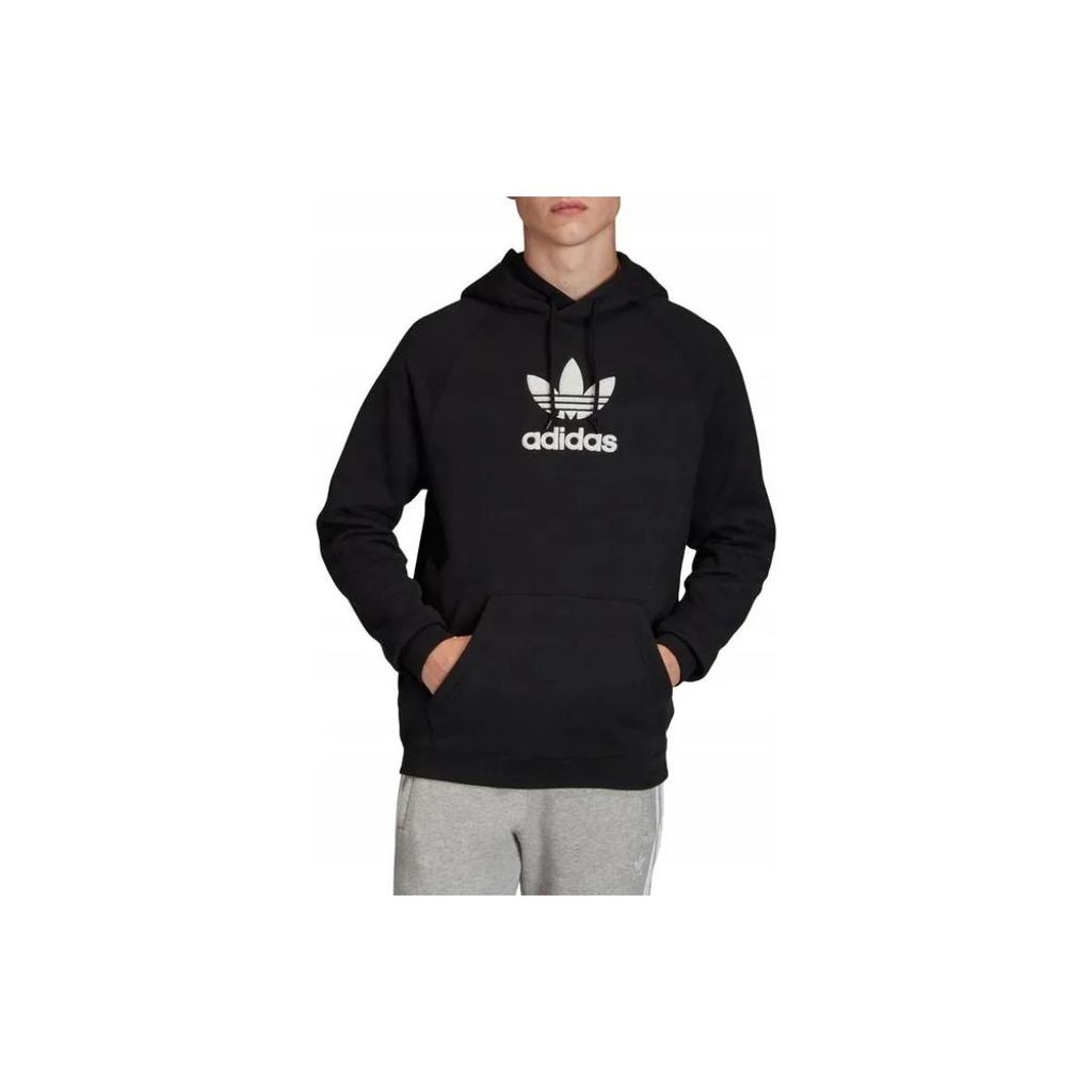 Adidas Originals Adicolour Premium Hoodie With Chest Logo And Drawstring Men Tops Black FM9913