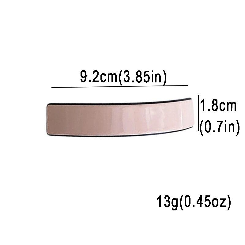 Elegantní acetátová jednobarevná pružinová spona Vintage Jednoduchá spona do vlasů na culík Vlasová spona Sponky do vlasů Ženy Vlasové doplňky Dárek