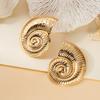Exaggerated Large Metal Starfish Conch Drop Earrings for Women Ocean Style Long Tassel Piercing Earring Girl Beach Party Jewelry
