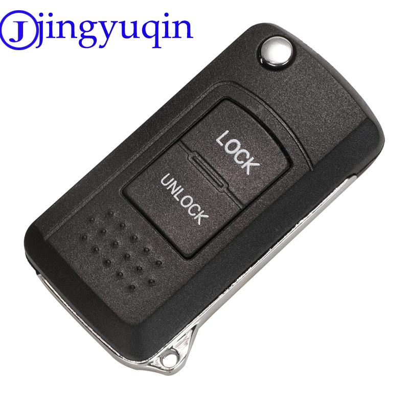 Jingyuqin Modified Flip Folding Car Key For Mitsubishi Lancer Outlander Pajero V73 Galant Fob Key Cover Case 2B