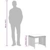 VidaXL Lot de 4 Tabourets de Jardin avec Coussins, Chaises de Patio, Sièges de Terrasse, Meubles d'Extérieur Arrière-cour, 365043