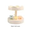 Carousel Cupcakes Holder Macarons Revolving Plates Creative Swing Tray  Birthday Party Decoration