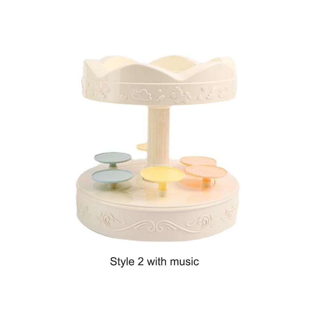 Carousel Cupcakes Holder Macarons Revolving Plates Creative Swing Tray  Birthday Party Decoration