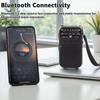 Mini Portable Pointer FM AM Radio LED Flashlight Stable Signal DSP Radios Rechargeable Bluetooth Speaker Earphones Listening Ra