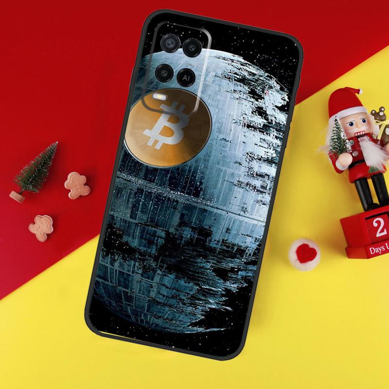 Bitcoin BTC Case For Oppo A78 A98 A18 A38 A58 A5 A6 Pro A54 A74 A94 A17 A57 A80 A60 A40 A96 A76 A16 A15