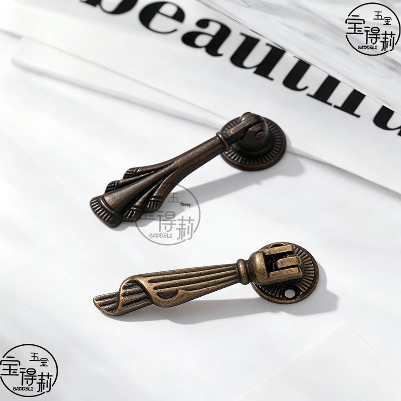 Vintage European Zinc Alloy Drawer Pull Handle for Wardrobes and Cabinets