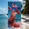 Tropische Giraffen im Urlaub Handtuch Schnelltrocknend Strandtücher Sind Geeignet Für Schwimmbäder Camping Yoga Und Das Fitnessstudio