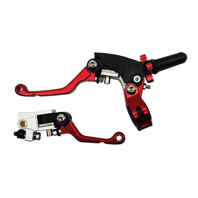 Set de pârghii de frână cu pârghie de ambreiaj pliabilă CNC pentru motocross, 360°, potrivit pentru CRF KLX Xmotos BSE M4 M5 J3D M6 J11 M9 KAYO Mojoracing Dirt