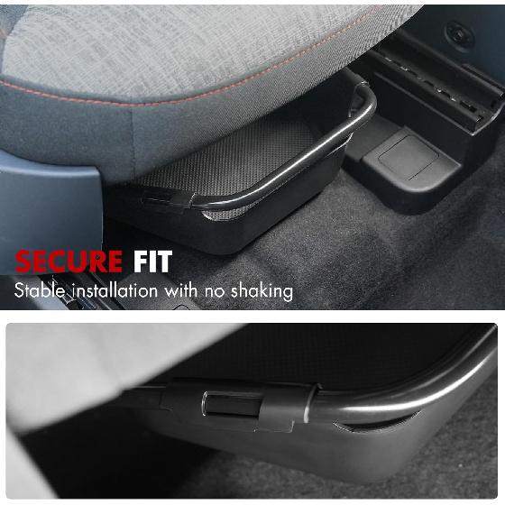 Mabett Under-Seat Storage Box For Ford Maverick Manual Seat -2025, Front Row Manual Seat Underseat Organizer Accessories