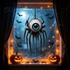 Festive Party Supplies for Halloween Castle Pet Static Cling Window Stickers, Spooky Bat Pumpkin Easy Peel Stick Wall Art Floral Glass Decals,