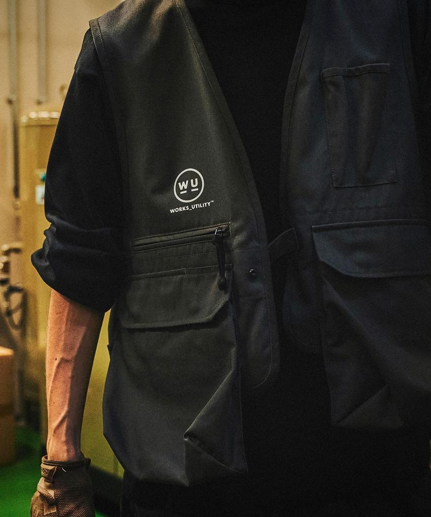 GORDON MILLER Unisex arbeidsvest VIBTEX Str 1 M størrelse Koksgrå 1767074 WORKS_UTILITY (JP tilsvarende)