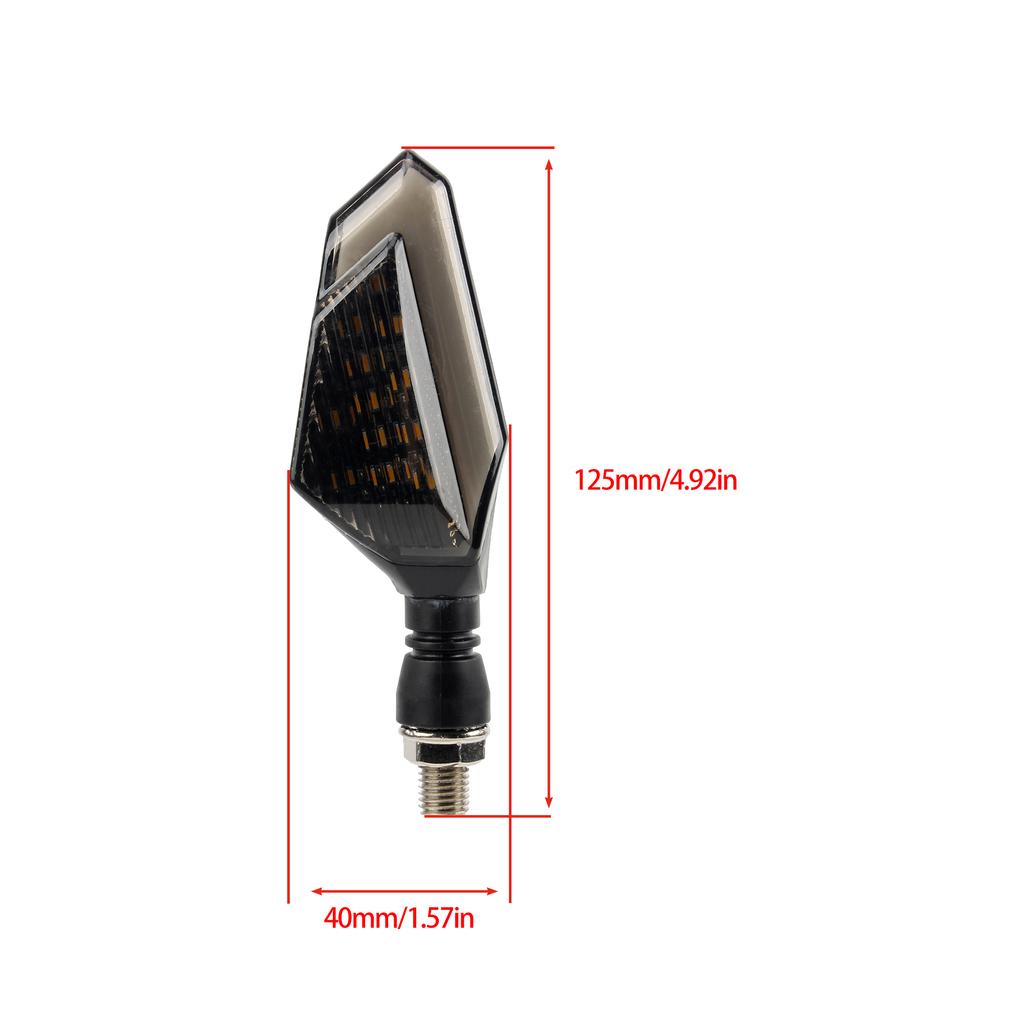 Universal Motorcycle LED Turn Signals Tail Light Blinkers Indicators Motorbike Scooter Parts Daytime Running Lamp 12V