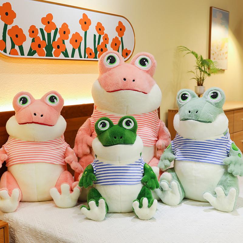 Adorable Plush Frog Toy Soft And Cuddly Stuffed Animal For Kids And Girls