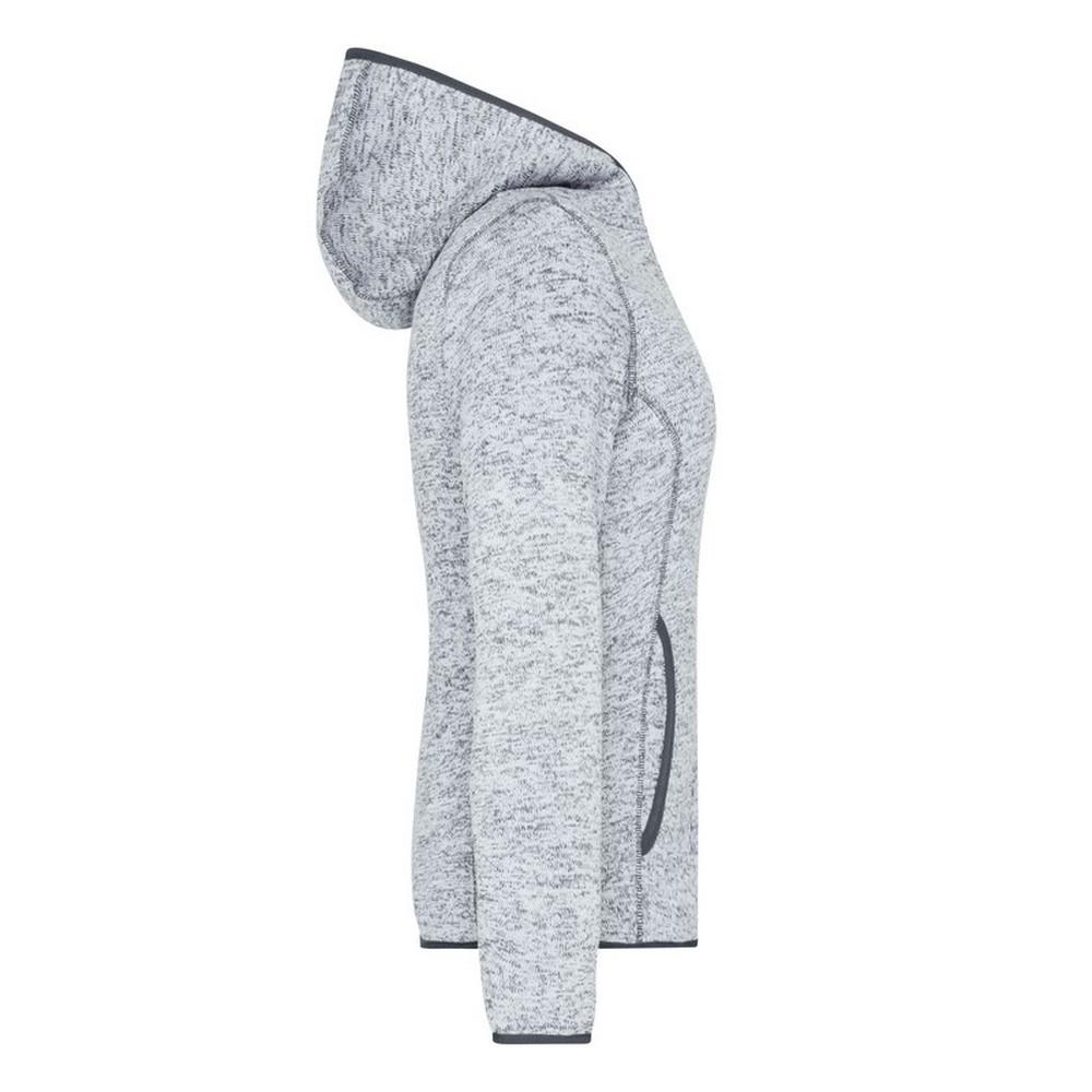 James and Nicholson Womens/Ladies Knitted Fleece Hoodie