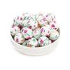 10Pcs 15mm New Silicone Beads Round Print Colorful Spacer Beads Food Grade  Baby Nursing Necklace Pacifier Chain Teether Toys