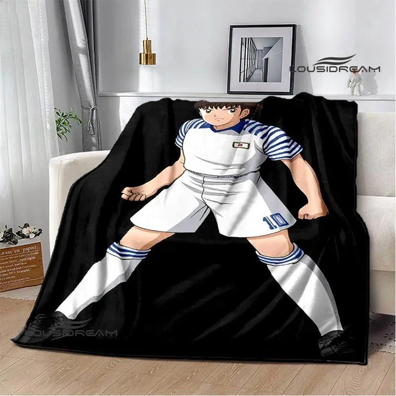 Captain Tsubasa Cartoon Blankets Picnic Blanket Warm Flannel Blankets Soft and Comfortable Blanket Bed Linings Birthday Gift