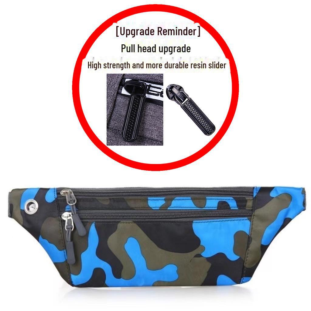 

Водонепроницаемая ультратонкая спортивная поясная сумка для мужчин и женщин — дышащая, многофункциональная, невидимая и безопасная для активного отдыха large, 1 piece синий