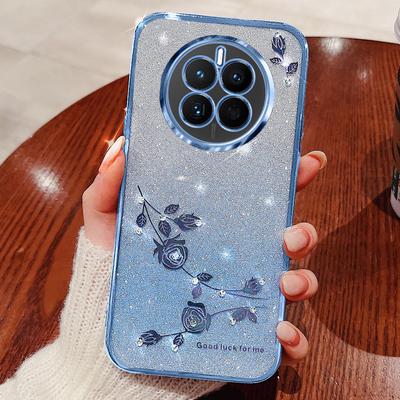 KADEM For Realme 12 Pro 5G/12 Pro+ 5G Case Aesthetic Glitter TPU Phone Cover with Lanyard