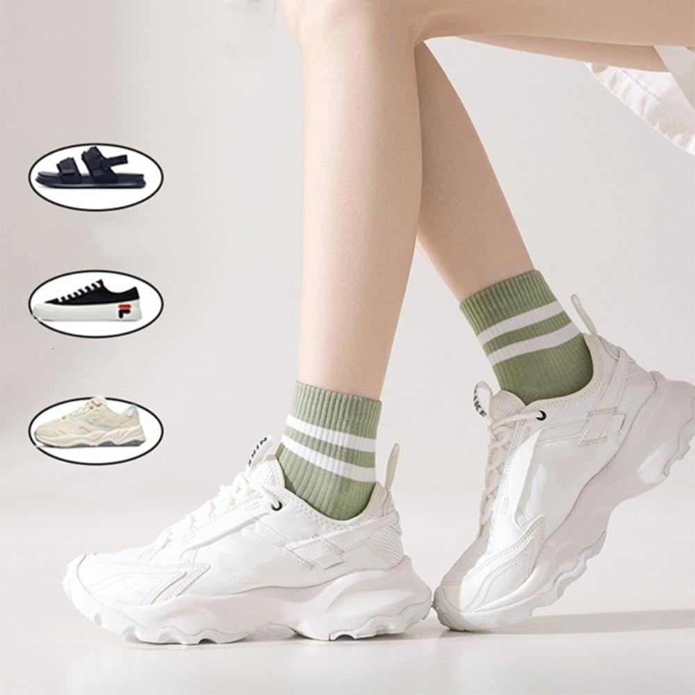 Sweat Absorbing Women's Socks Thin Sports Socks Soft Mid Tube Socks  Spring