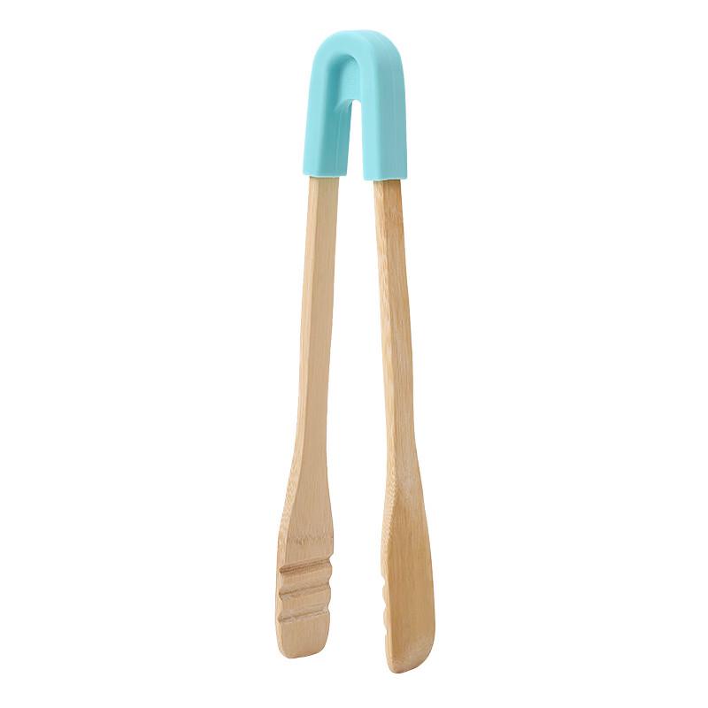 

Bamboo Handle Silicone Food Tongs