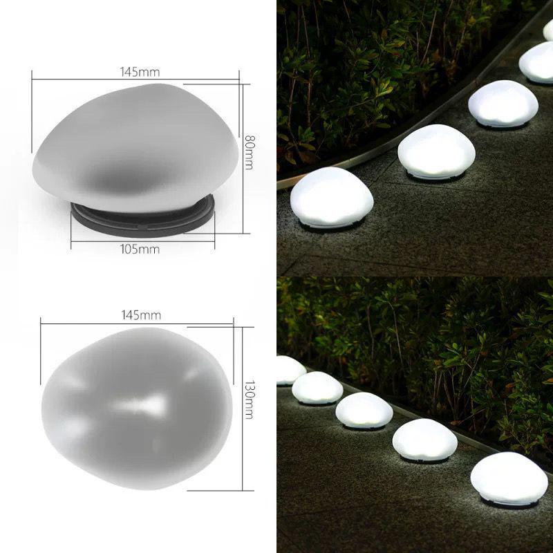 Waterproof Solar Garden Pebble Light: Outdoor Decorative Landscape Stone
