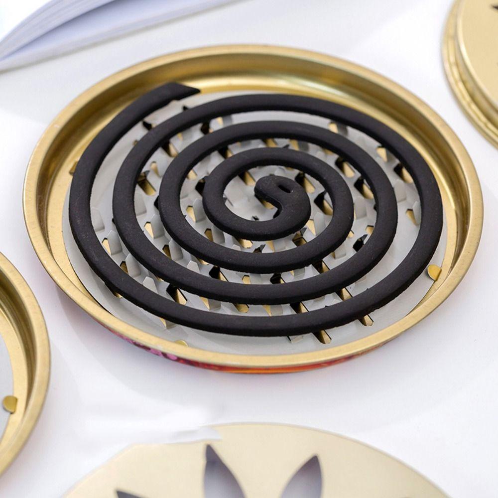 With Lid Mosquito Repellent Tray Stainless Steel Mosquito Coil Burner  For Living Room Bedroom