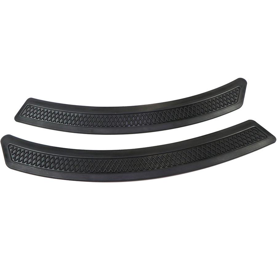 2pcs Matte Black Plastic Car Front Fender Side Vent Cover Bumper Eyebrow Strip