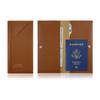 Customizable PU Leather Passport Holder with Hot Stamping - Thickened Document Storage Bag