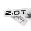 ABAU1 1X 1.8T 2.0T 3.0T Car Trunk ABS Badge Emblem For Car Rear Tailgate Fender Door Adhesive Badge for A4 A5 A6 A7 A8 Q3 Q5 Q7