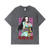 275 GSM Washed T-shirts 100% Cotton One Piece V68 Boa Waifu Print Unisex Heavy Cotton T Shirt