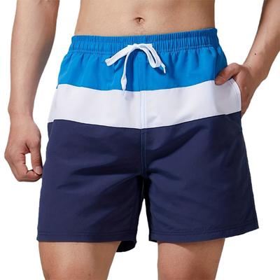 Latest 3D Digital Printed Men's Casual Patchwork Color Shorts for Comfortable Beach Wear