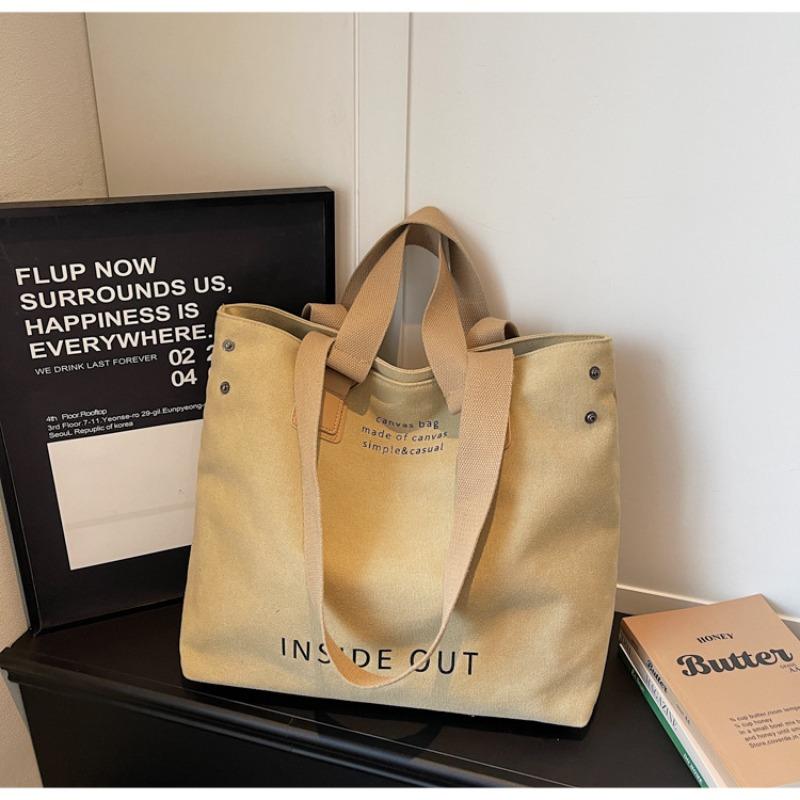 Large-capacity Student Commuting Tote Bag for Classes - Versatile Single-shoulder Bag