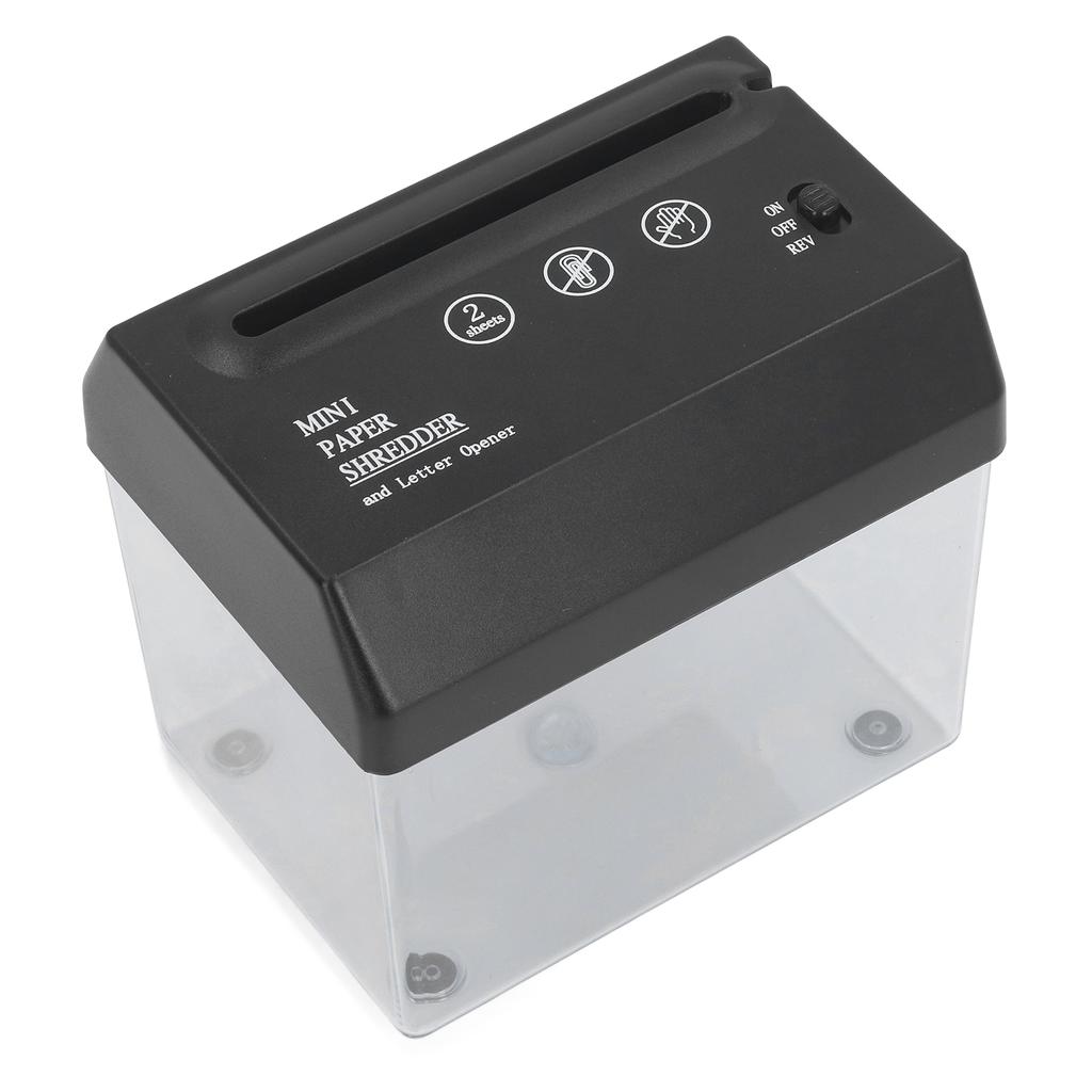 Paper Shredder USB Electric Portable Desktop Small A6 Strip Cutting Tool for Office