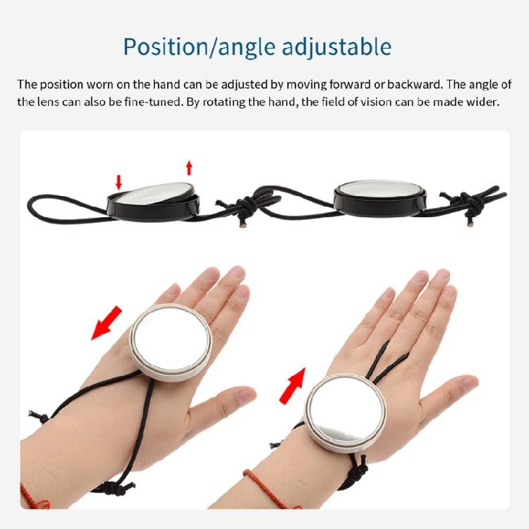 Diving Hand Mirror Convex Adjustable Underwater Equipment Diving Rearview Mirror for Drifting Snorkeling Enduring