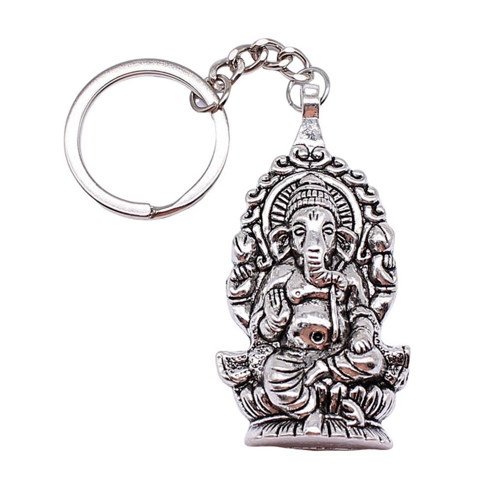 Pendants Elephant Charm Keychain Animal Theme Key Ring 28mm