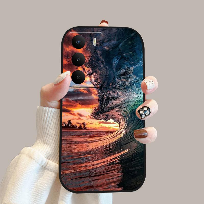 For Realme V60 Pro Case V 60 Pro Silicone Soft TPU Phone Bumper Cover For Realme 14x 5G Fashion Cute Cartoon Protective Fundas