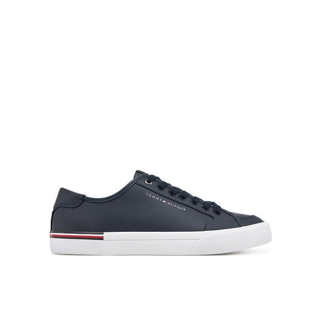 Мужские кроссовки Tommy Hilfiger Core corporate vulc кожа fm0fm05399 granatowy