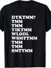 Novelty UnisexS Do You Know The Muffin for Unisex DYKTMM Retro Graphic T Shirt Tee Oversize ironic humor weirdcor Sarcastic Hilarious