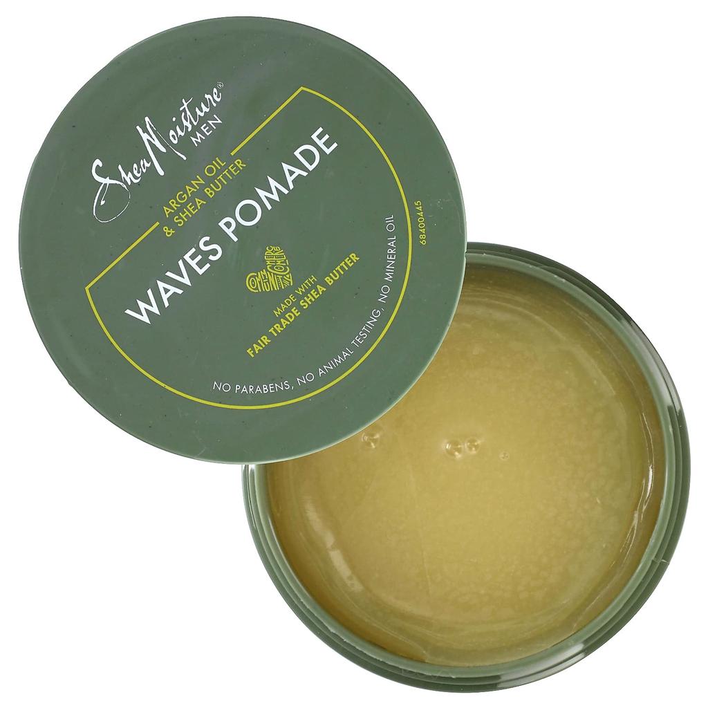 SheaMoisture Men, Waves Pomade, Argan Oil and Shea Butter, 113g (4oz)