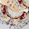 Floral Laple Shawl for Lady Girl Shawl Collar Pearls Studded Embroidered Collar