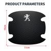 2026 Hot Car Sticker Car Carbon Fiber Door Bowl Sticker Door Handle Protective Film For Peugeot 206 307 308 3008 207 208 407 508