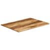 VidaXL Dessus de table bord vivant 100x80x3,8 cm bois de manguier brut, dessus de table en bois, dessus de table d'appoint, 370700