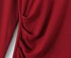Elegant Women's High-Neck Pleated Long-Sleeve Dress: Autumn/Winter Inner Layer, Retro Yujie Style, Waist-Cinched, Hip-Hugging Long Skirt.