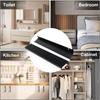 6/1Pcs Furniture Handle Brushed Household Gold Silver Matte Black Lacquer White Hidden Cabinet Handles Arc Aluminum Edge Sealing