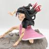 17cm Demon Slayer Anime Figure Kamado Nezuko Action Figure Tanjirou /Inosuke /Shinobu Kimetsu No Yaiba Figurine Model Doll Toys
