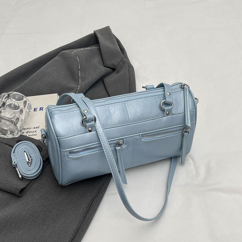 Retro One-shoulder Armpit Bag for Women Casual Backpack Large Capacity Shopping Travel Bags Monochromatic Fashion New