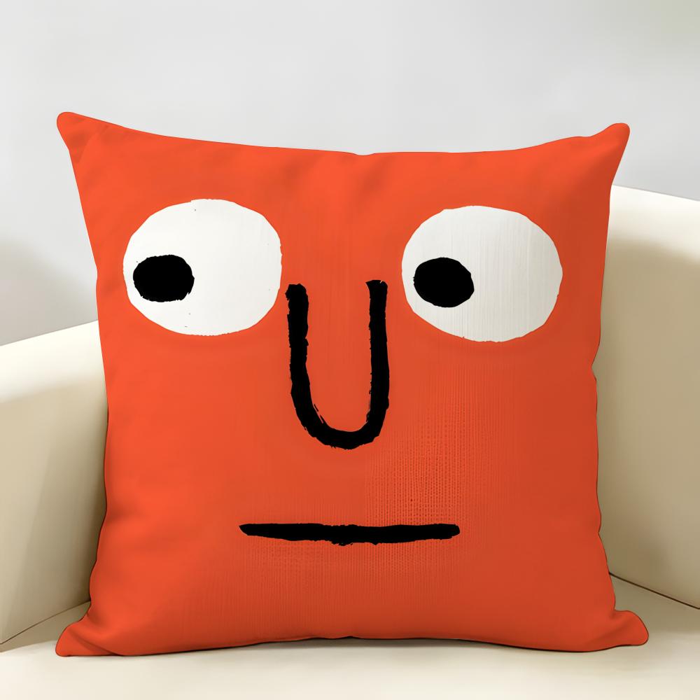 Aesthetic Art JJeanJullien Cushion Cover Natural Linen Organic Fabric DoubleSided Printing Room Sofa Decor Pillow Case