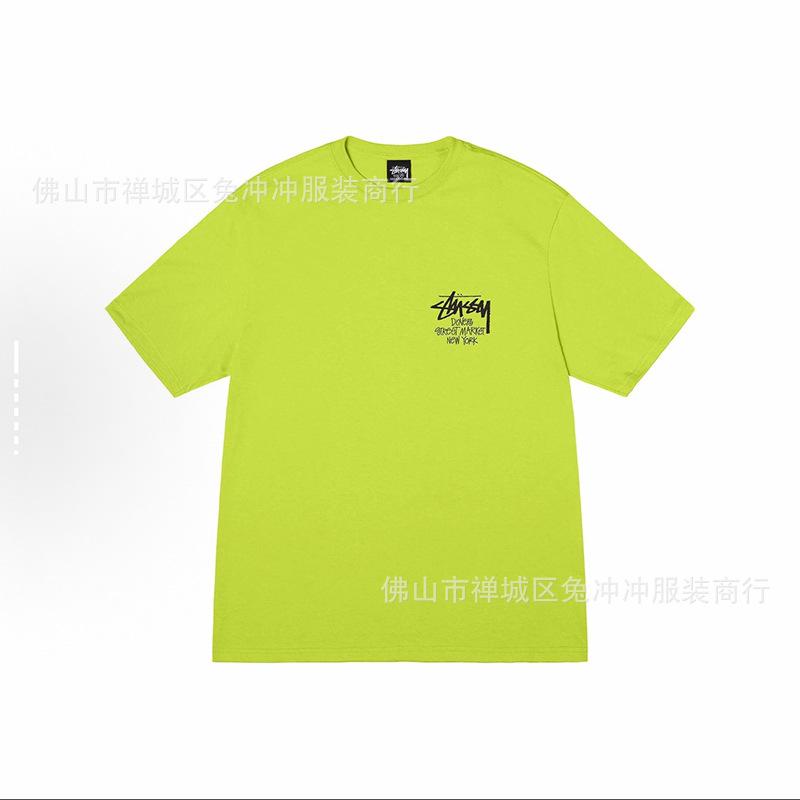2025 new STU three standards complete spring and summer new tide brand classic cruise printed letters men and women with the same short sleeves