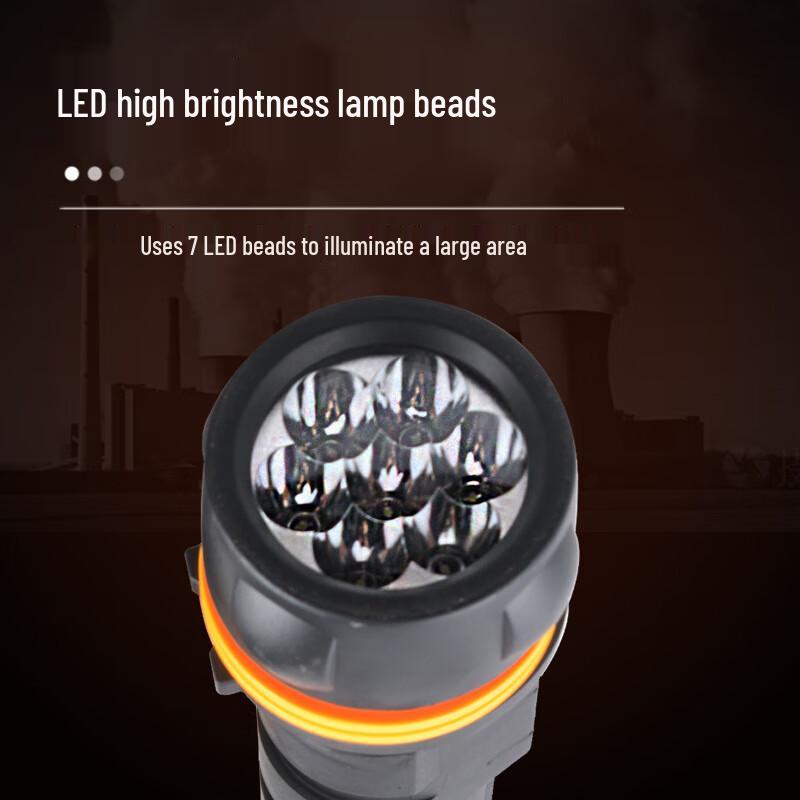 JY-370 Heavy-Duty Rubber Flashlight