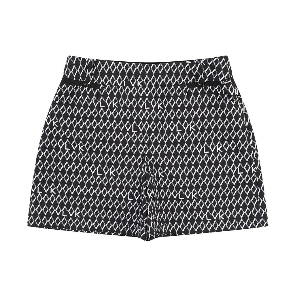 VOLVIK GOLFWEAR Women'S Golf Ss Pattern Bermuda Half Pants (Setup) Vlhpp321_Bk